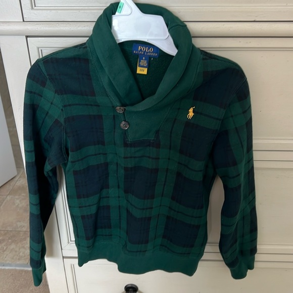 Polo Ralph Lauren Plaid Sweatshirt - Picture 1 of 2